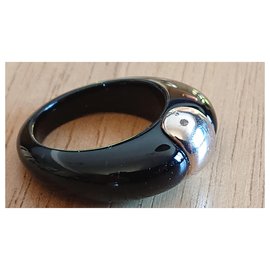 Autre Marque-Ring signed André Benitah-Black,Silvery