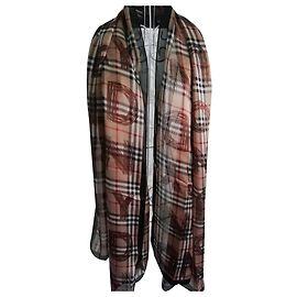 Sciarpa di seta Burberry London Beige