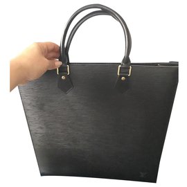 Louis Vuitton-Black EPI Flat Bag - Never worn - Mint condition - Vintage-Brown,Black