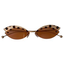 Fendi-fendi DEFENDER New polka dot sunglasses-Multiple colors