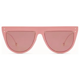 Fendi-FENDI DEFENDER Gafas de sol rosadas NUEVO 2019-Rosa