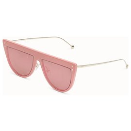 Fendi-FENDI DEFENDER Gafas de sol rosadas NUEVO 2019-Rosa