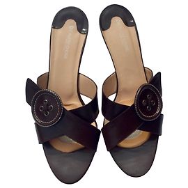 Autre Marque L’Autre Chose Mules Brown Leather Size 41 Brown