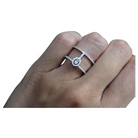 Messika Glam'Azone White Gold Diamond Ring Size 52 Silvery