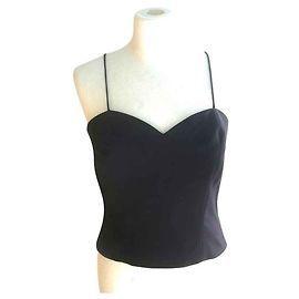 Top in seta nero Carolina Herrera Nero