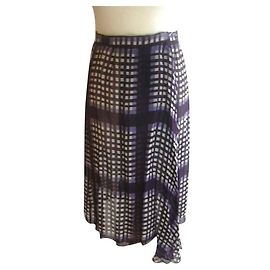Jupe Rochas Violette en Viscose Violet