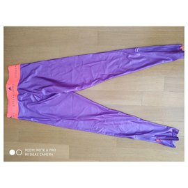 Adidas-adidas stellasport AP6191 collant long disco pop violet 2XS-Violet