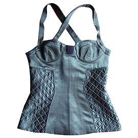 Proenza Schouler Satin Bustier Grün