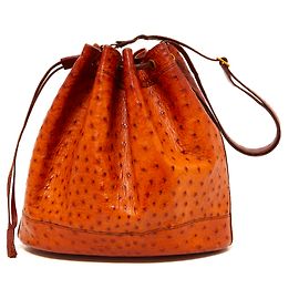 Hermès MERCATO DI STRUZZO CAMMELLO Caramello