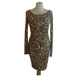 Blumarine-Robes-Imprimé léopard