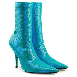 Stivali con paillettes Balenciaga Blu