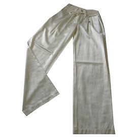 Calça Bcbg Max Azria Creme de Viscose XS Creme