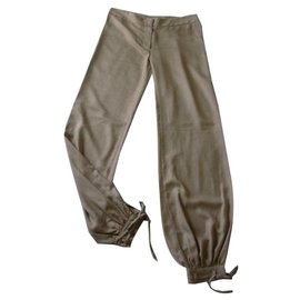Paul & Joe Beige Polyester Pants Beige