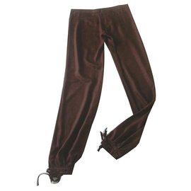 Paul & Joe Brown Polyester Pants Size M Brown