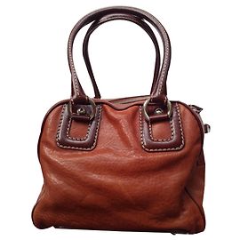 D&G BORSA CAMMELLO / MARRONE PELLE MARRONE MULTI-ZIP Marrone Caramello