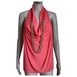 Top rosa de viscose Elisabetta Franchi Rosa