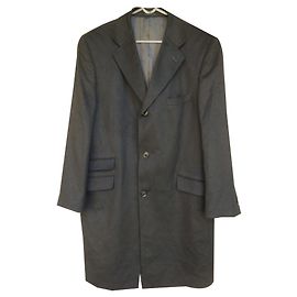 Autre Marque JW Brown wool and cashmere coat Black