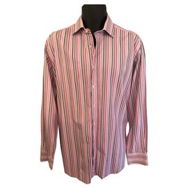 Etro Camisetas Rosa Blanco