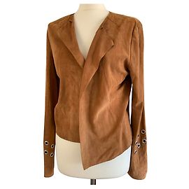 Ikks Veste en daim caramel neuve T38/40 Caramel