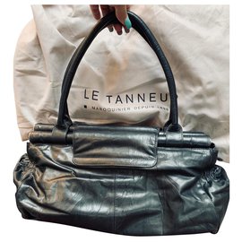 Le Tanneur-La bolsa de bronceado en piel de becerro - Modelo raro-Negro