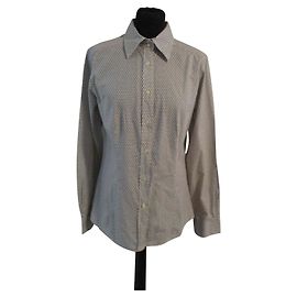 Etro cotton blouse with abstract pattern brown cream Brown Cream