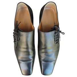 scarpa allacciatura laterale taglia Gucci 45 1/2 Nero
