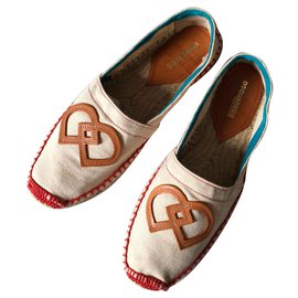 Dsquared2 Espadrilles Écru Turquoise