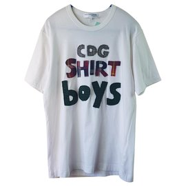 Comme Des Garcons-Camisas-Branco,Multicor