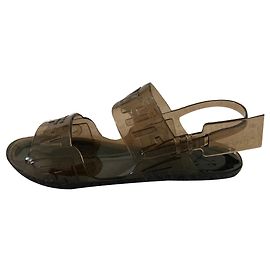 Off White Black jelly sandals 38 Black