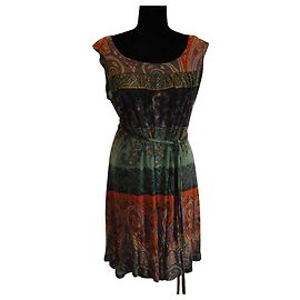 Vestido Etro estampado multicolor de viscosa Multicolor