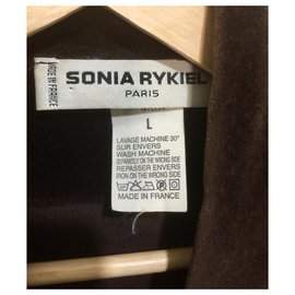 Sonia Rykiel-Veste de velours vintage-Chocolat