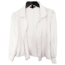 Louis Vuitton-Camicia bianca + rosa chiaro ottime condizioni-Rosa,Bianco