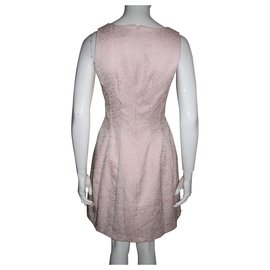 Coast-Silk embroidered dress-Pink