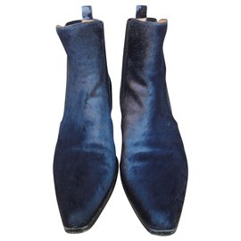 Sartore-Sartore boots in blue foal-Dark blue