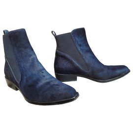 Sartore-Sartore boots in blue foal-Dark blue