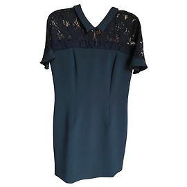 One step Ruben Spitzenkleid Marineblau Marineblau
