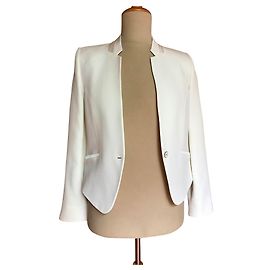 Giacca sartoriale One step Venice bianca in viscosa Bianco