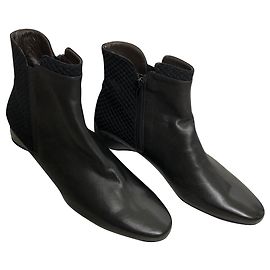 Autre Marque Botas Brunate de couro preto Preto