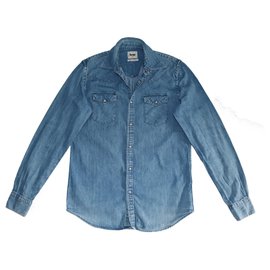Acne-Shirts-Blue