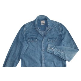 Acne-Shirts-Blue