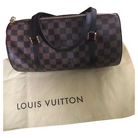 Sac à main Louis Vuitton Damier Papillon Marron Marron Marron clair
