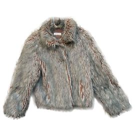 piel sintética vintage Balmain Gris