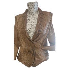 Sylvie Schimmel Pythonjacke Karamell