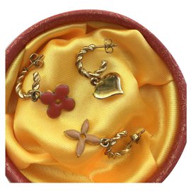 Louis Vuitton-Sweet Monogram earrings-Golden