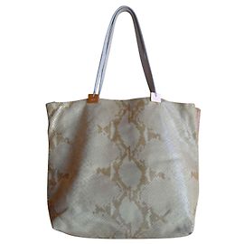 Emanuel Ungaro Bolsa de pele de cobra bicolor Multicor