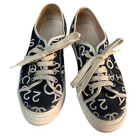 Chanel sneakers Noir Beige