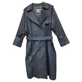 Burberry Trench Vintage Navy Blue T 42 Mint condition Navy blue