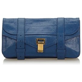 Proenza Schouler Bleu Cuir PS1 Pochette Pochette Bleu