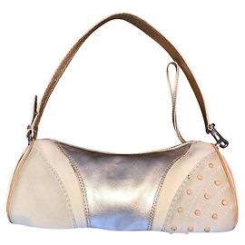 TOD'S SCHULTERKUPPLUNGSTASCHE Beige Golden