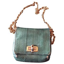 Lanvin-green python lanvin-Green